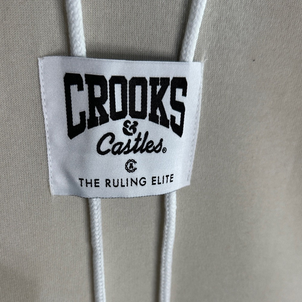 Crooks & Castles Off-White Hoodie Size Large  NWT - Picture 4 of 4